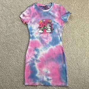 SHEIN x Hello Kitty Tie-Dye Bodycon Mini Dress NWT
Size Medium